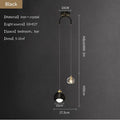 Modern Gold Globe Pendant Light, Luxury Hanging Ceiling Lamp for Kitchen, Dining Room, Bedroom & Living Room