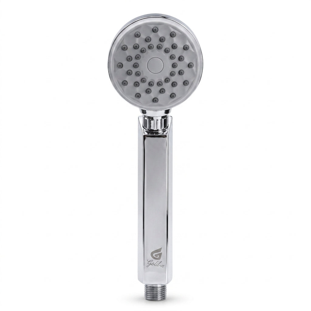 Torch ABS Hand Shower – Premium Chrome Finish | Lightweight Handheld Shower Head - Gold-x