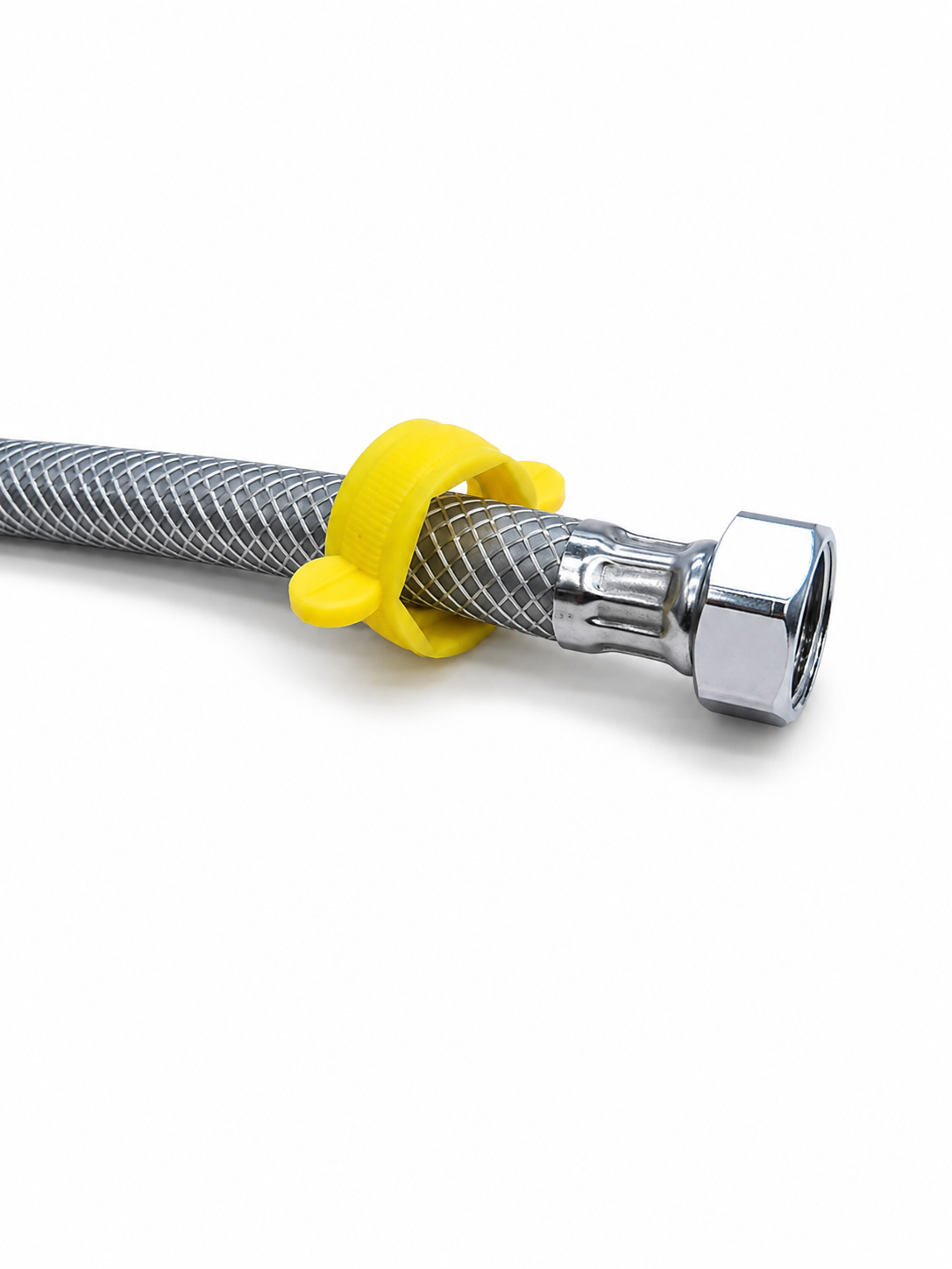 Stainless Steel Connection Pipe, Flexible Braided Water Supply Hose, Leak-Proof Plumbing Connector, Available in 18" to 24" Sizes, Gold-x
