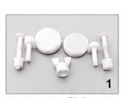 PVC Toilet Seat Cover Hinges, Durable Replacement Hinge Set, Universal Bathroom Seat Fittings, Gold-x