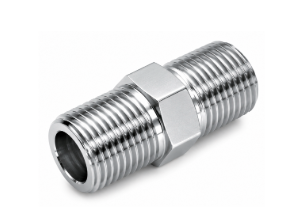 Brass Hex Nipple | Male x Male Thread Pipe Connector, Heavy-Duty Plumbing Fitting, Gold-x