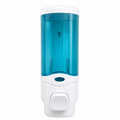 Blue Line Wall Mount Soap Dispenser, Premium Manual Liquid Soap Dispenser for Bathroom & Kitchen, Gold-x