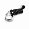 Sink Shower Flex Tube, Flexible Faucet Hose for Kitchen & Bathroom Taps, Gold-x