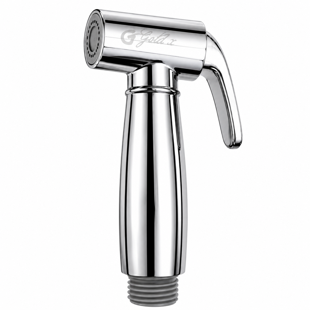 Parrot Chrome Health Faucet, Premium ABS Jet Spray for Bathroom, Gold-x