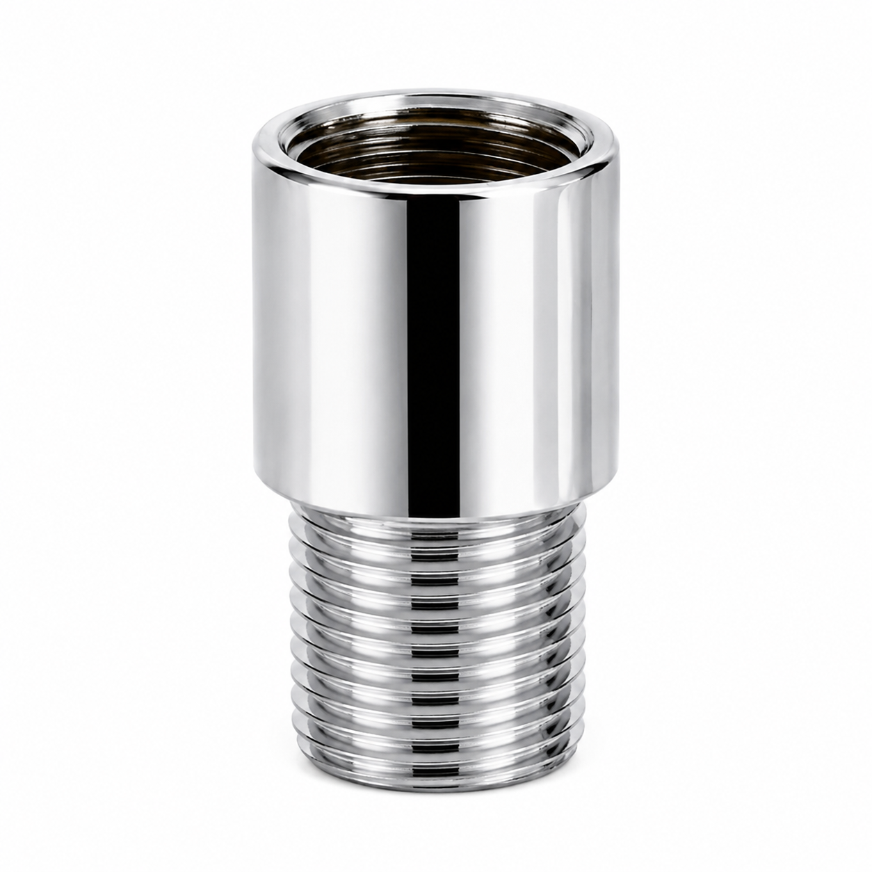 Stainless Steel Extension Nipple, Male x Female Thread Connector, Heavy-Duty Plumbing Extension, Gold-x