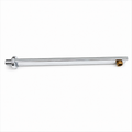 Rectangle Shower Arm, Stainless Steel Wall-Mounted Shower Arm, Heavy-Duty Square Profile Shower Extension Pipe, Rust-Resistant Bathroom Fitting, Gold-x