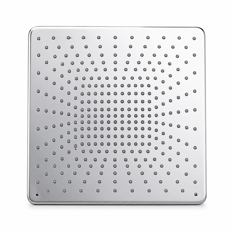 6" Soft Stainless Steel Overhead Shower – Premium Chrome Finish | GoldX