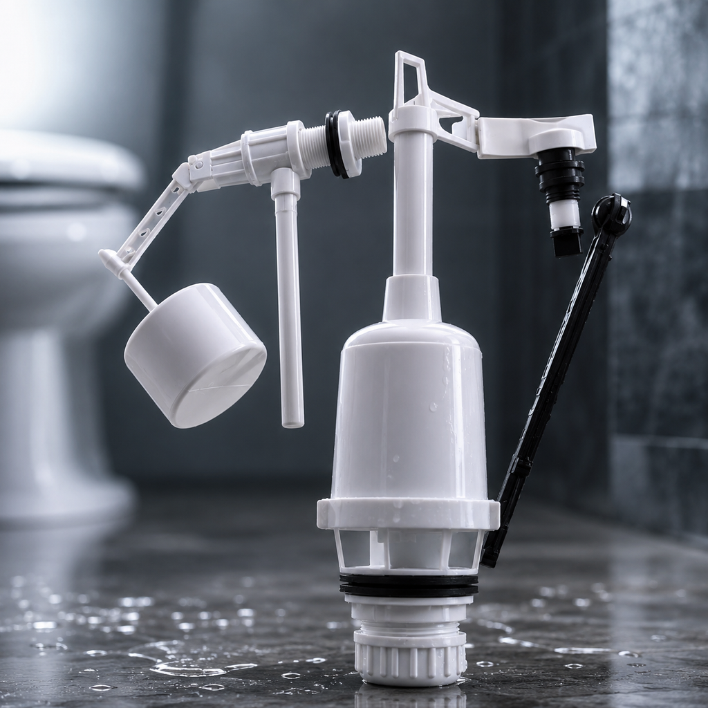 Ewc Toilet Cistern Fitting Kit, Complete Internal Flush & Fill Valve Set, Premium Quality Bathroom Fittings, Gold-x
