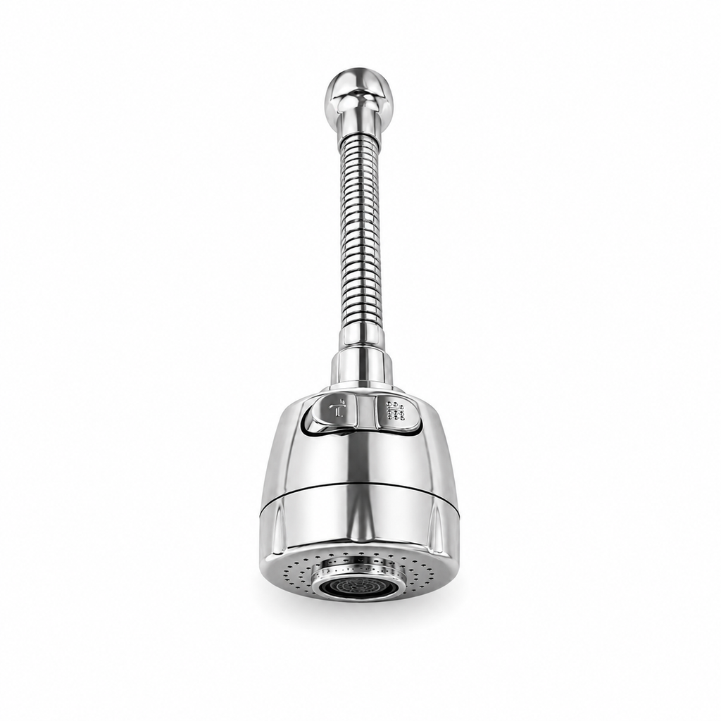Sink Shower with Tube, Flexible Faucet Shower Attachment for Kitchen & Bathroom, Gold-x