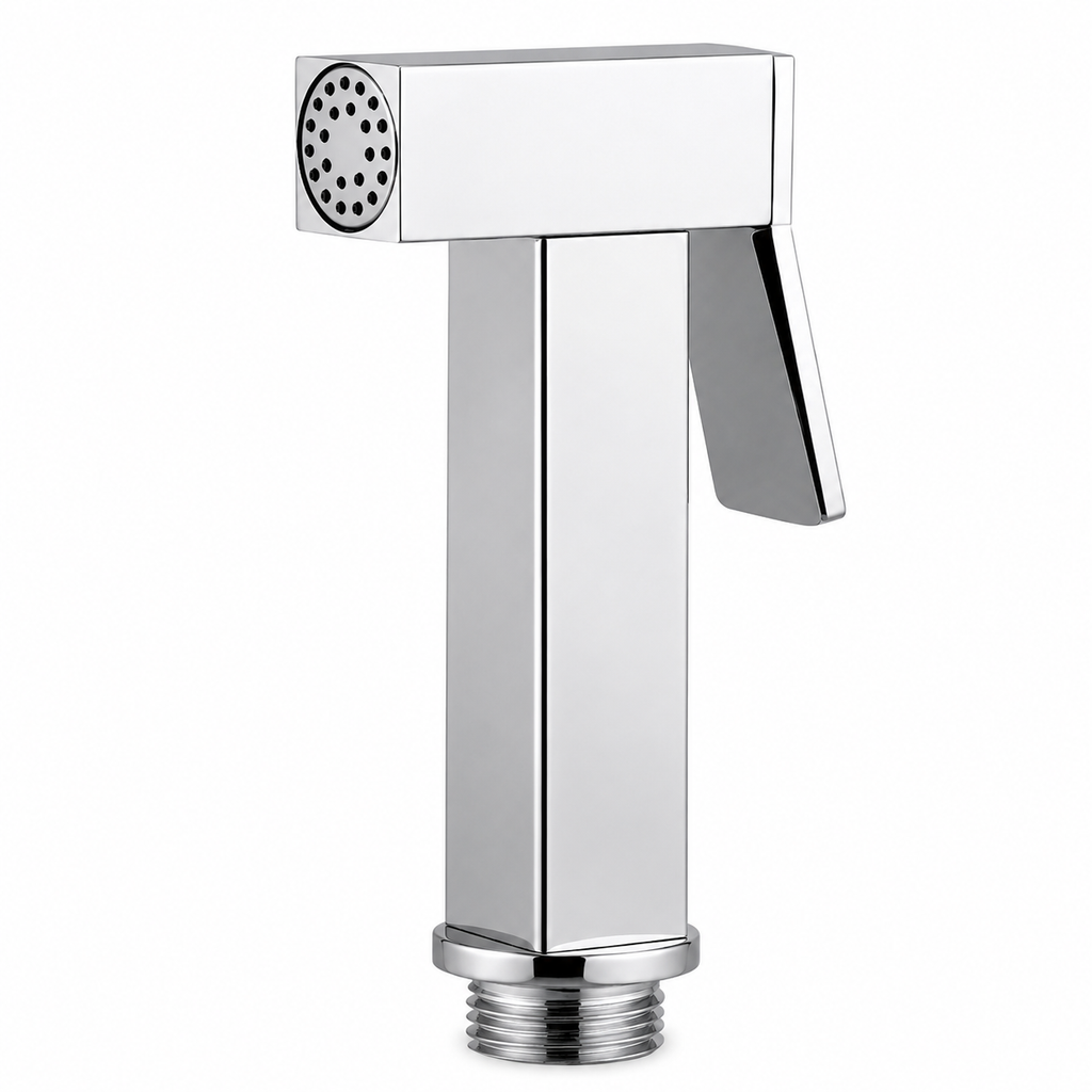 Square Chrome Health Faucet, Premium ABS Jet Spray for Bathroom, Gold-x
