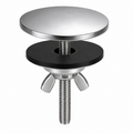 Wash Basin Hole Cover Plug – Chrome Hole Closer for Vanity, Basin & Sink Tap Holes, Gold-x