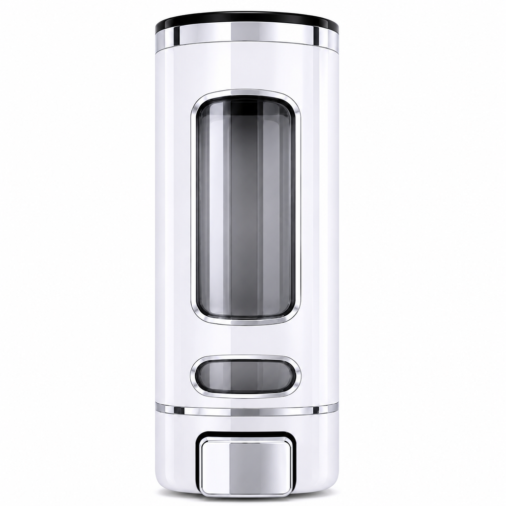 Capsul Wall Mount Soap Dispenser, Premium Liquid Soap Dispenser, ABS Bathroom & Kitchen Soap Dispenser, Gold-x