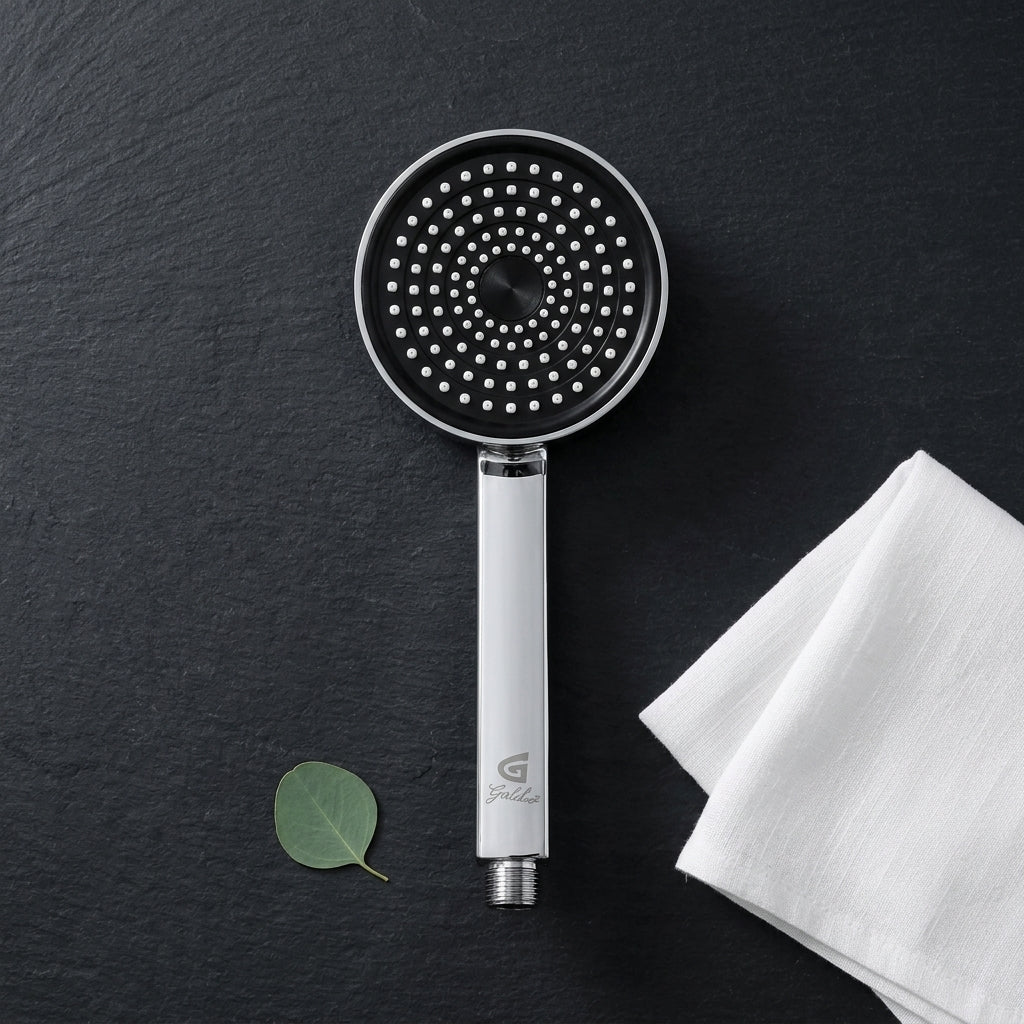MOTU ABS Hand Shower – Premium Chrome Finish | Ergonomic Handheld Shower Head - Gold-x