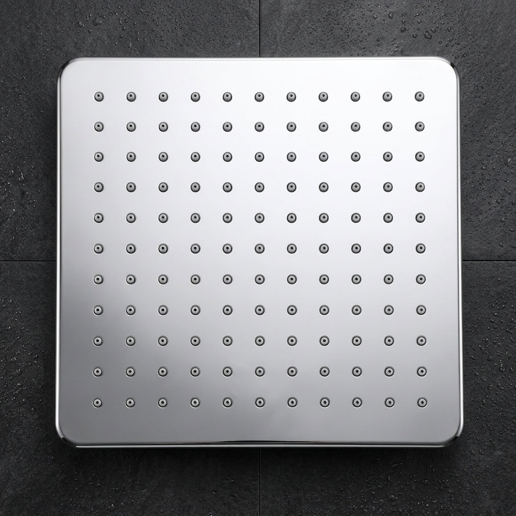 6" Kollar Stainless Steel Overhead Shower – Premium Chrome Finish, Gold-x