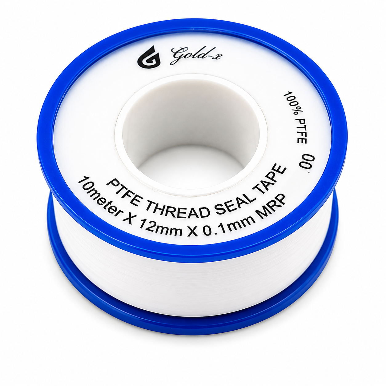PTFE Thread Seal Teflon Tape 10 Meter – Leak-Proof Plumbing Thread Sealing Tape for Pipes, Faucets & Fittings, Gold-x
