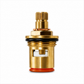 Ceramic Disc Cartridge for Taps, Replacement Ceramic Valve Cartridge, Leak-Proof Faucet Disc | Smooth Quarter Turn Tap Cartridge, Gold-x
