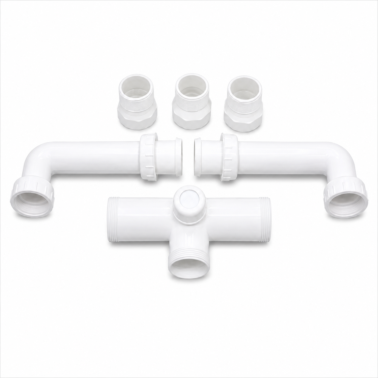 ABS Sink Connector, Dual Sink Drain Connector, Bathroom & Kitchen Basin Waste Connector, Durable Leak-Proof Plumbing Fitting, Gold-x