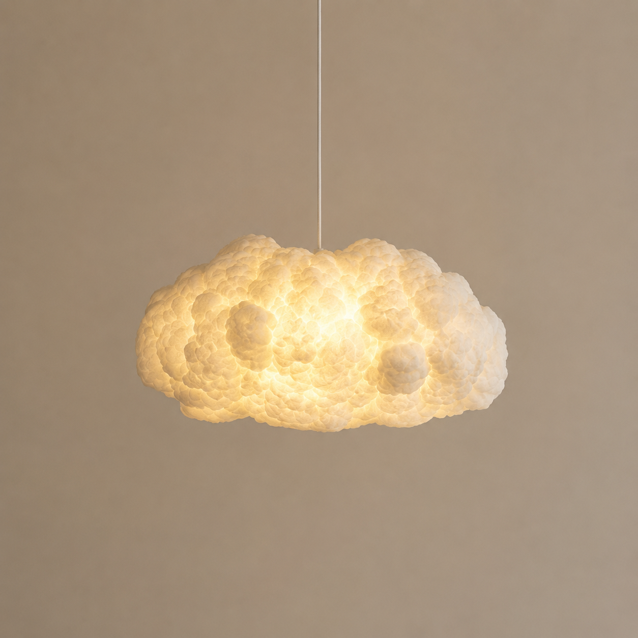 DreamCloud LED Pendant Light, Modern Floating Cloud Ceiling Light, Gold-x
