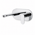Basin Mixer Upper Part for Wall, Brass Concealed Basin Mixer Trim Kit, Gold-x