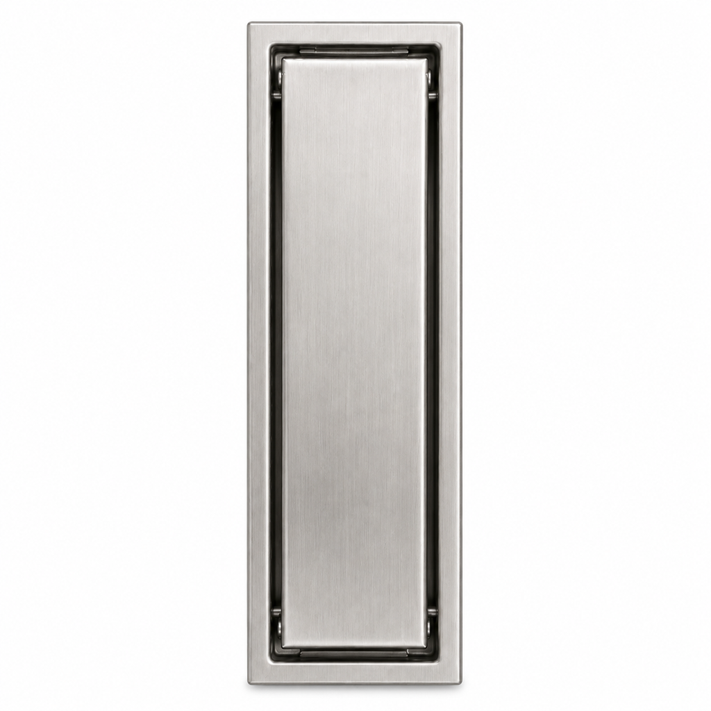 Tile Insert Linear Drainer, Invisible Stainless Steel Floor Drain (12"–24"), Gold-x