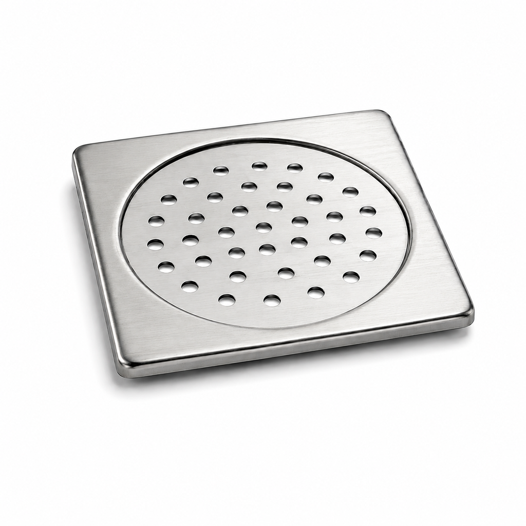 Lock Jali for Bathroom Drain, Stainless Steel Floor Drain Strainer Cover, Anti-Clog Drain Grate | Heavy-Duty Rust Resistant, Gold-x