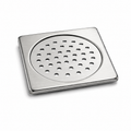 Lock Jali for Bathroom Drain, Stainless Steel Floor Drain Strainer Cover, Anti-Clog Drain Grate | Heavy-Duty Rust Resistant, Gold-x