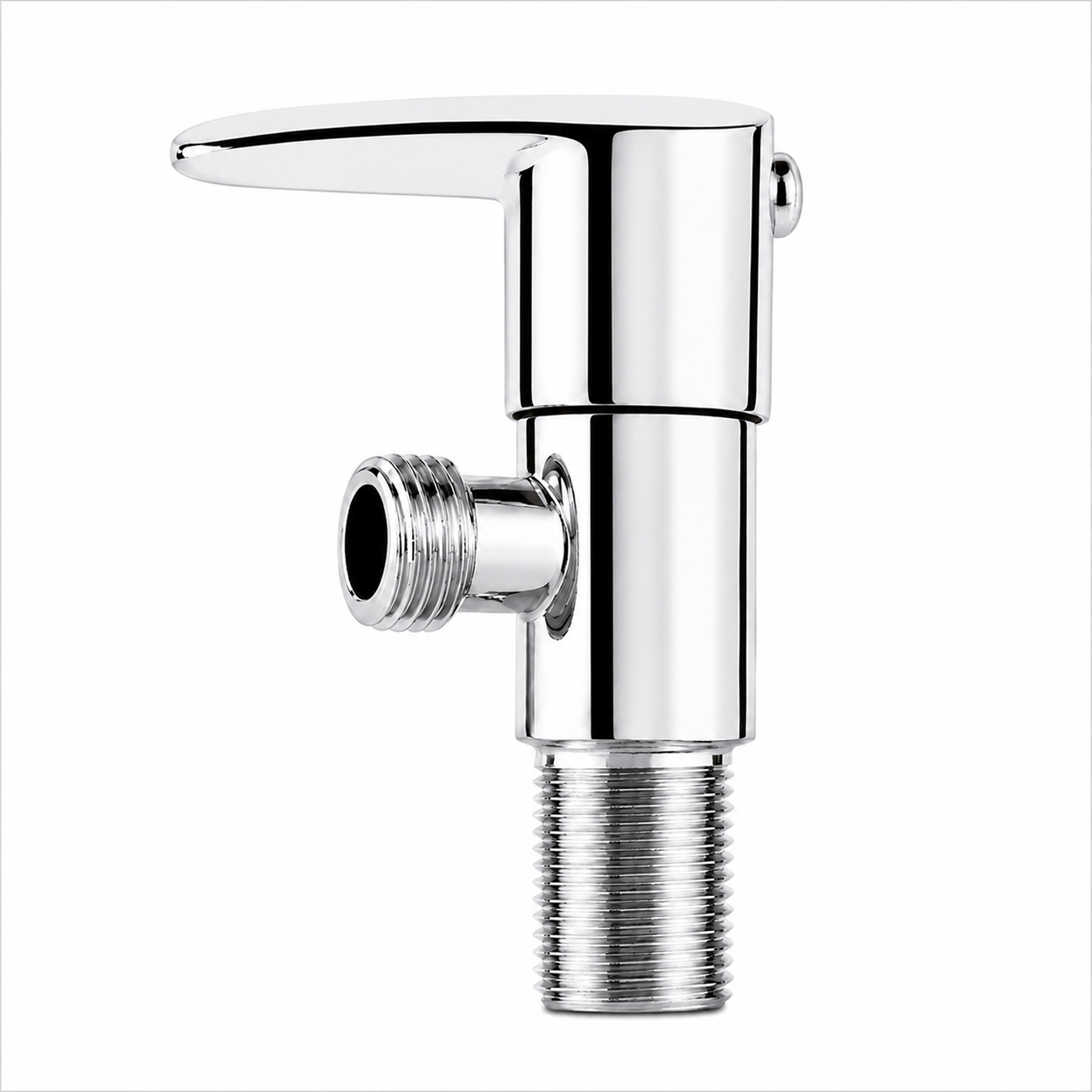 Stainless Steel Angle Valve, Premium Chrome Finish, Quarter Turn Shut-Off Valve, Leak-Proof Water Control for Health Faucets, Wash Basins & Toilets, Gold-x