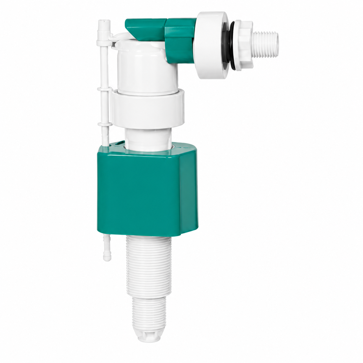 Universal Toilet Tank Ball Cock, Premium Water Inlet Fill Valve, Durable Float Valve, Gold-x
