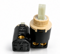 Single Lever Faucet Cartridge, Ceramic Disc Mixer Cartridge, Smooth & Leak-Resistant Replacemen, Gold-x