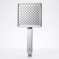 Magic Flow 4" Square Overhead Shower with 9" Shower Arm – Premium Stainless Steel, Chrome Finish, Gold-x