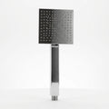 Soft Flow 4" Square Overhead Shower with 9" Shower Arm – Premium Stainless Steel, Chrome, Gold-x