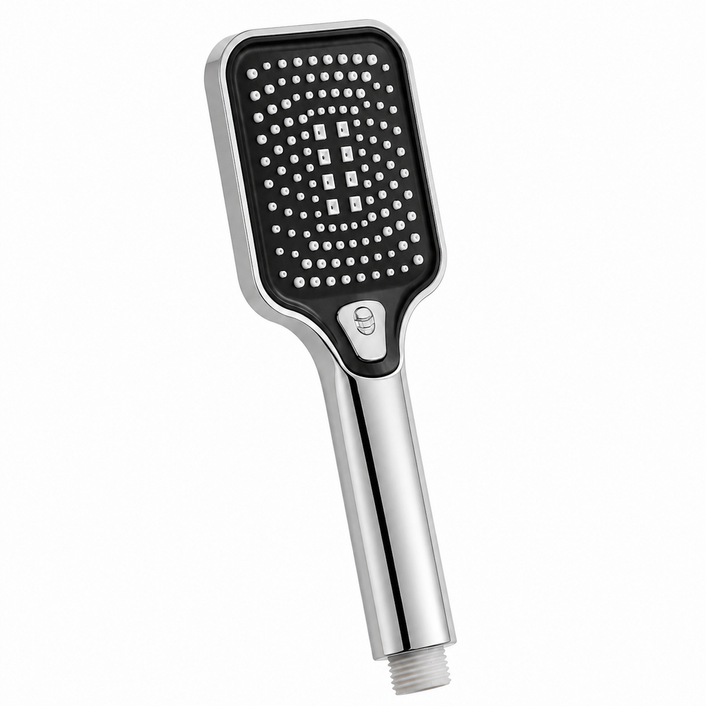 Dual Flow Premium Hand Shower Set, High-Pressure Chrome Finish, Complete Set with Wall Hook & 1.5m Premium Hose, Gold-x