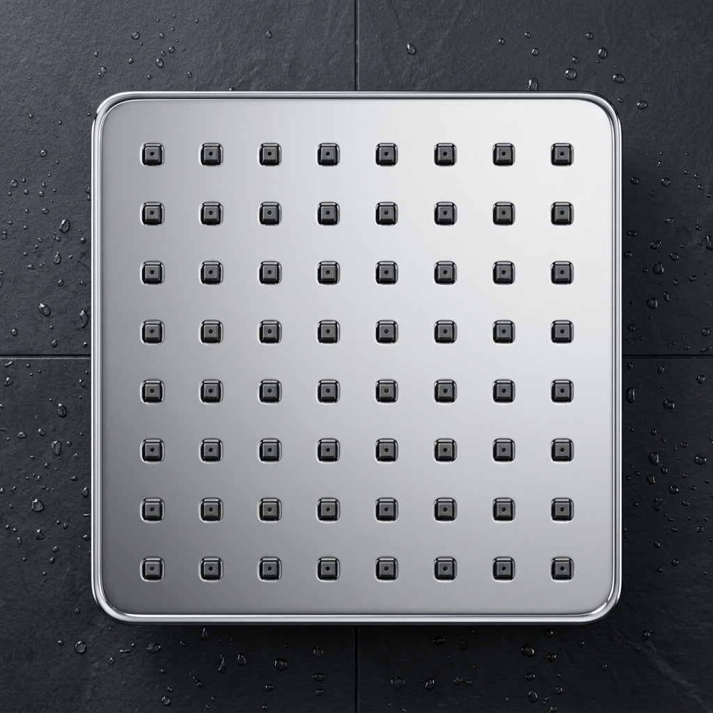 6" Elegant Stainless Steel Overhead Shower – Premium Chrome Finish, Gold-x