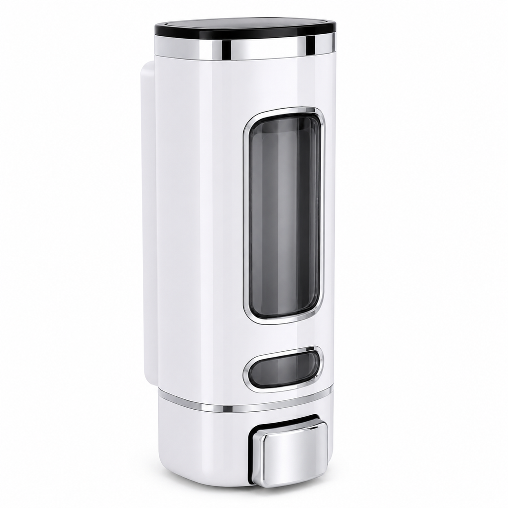 Capsul Wall Mount Soap Dispenser, Premium Liquid Soap Dispenser, ABS Bathroom & Kitchen Soap Dispenser, Gold-x