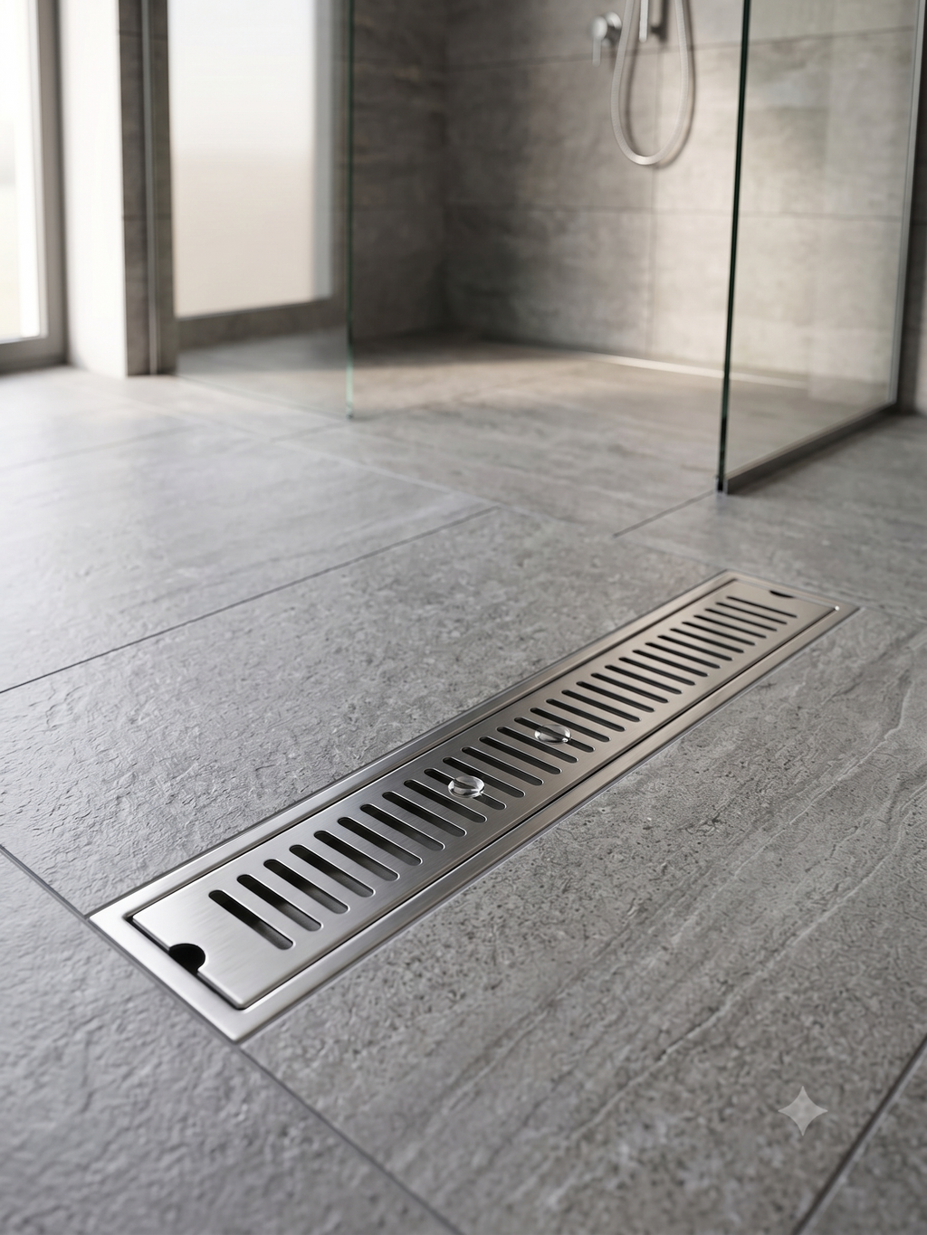 Stainless Steel Floor Drainer, Heavy Duty Linear Drain Cover (12"–24"), Gold-x