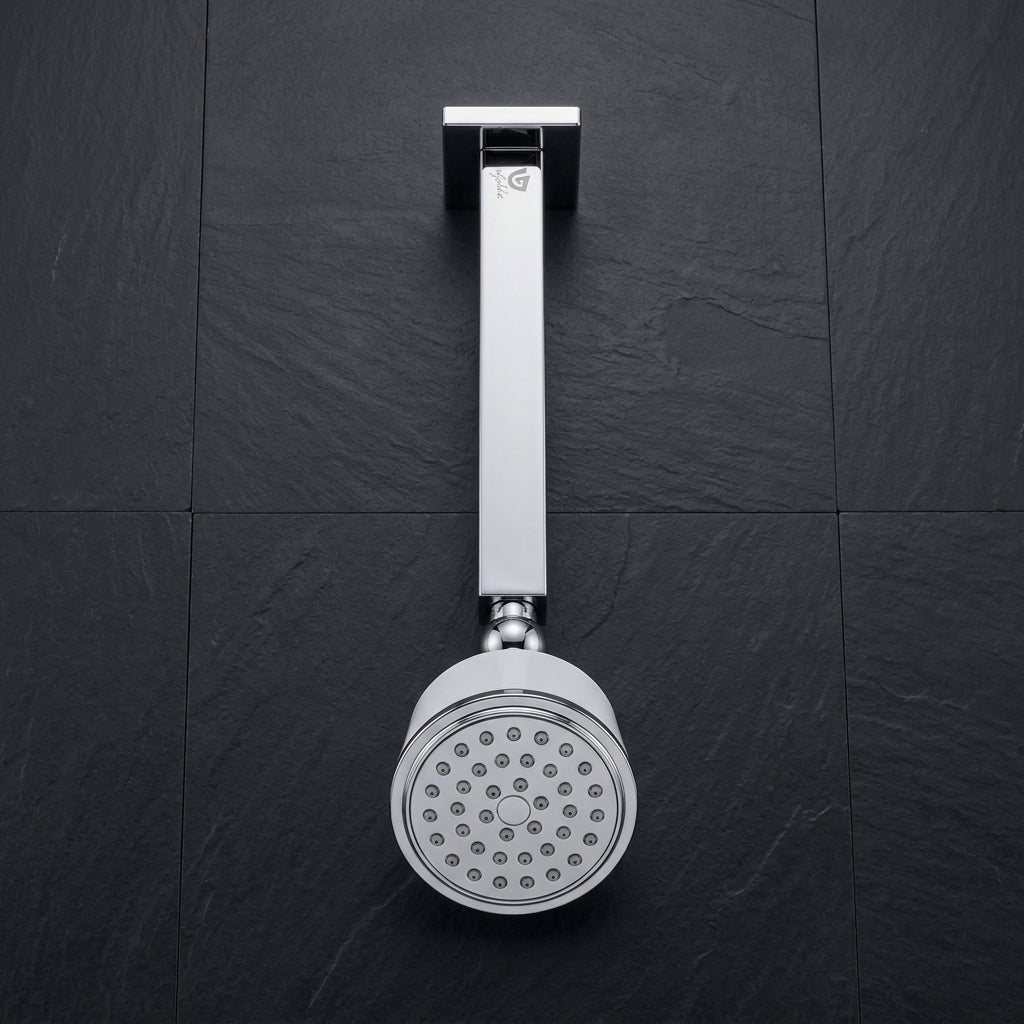 Italia 4" Overhead Shower with 9" Shower Arm - Gold-x