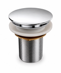 Pop-Up Waste Coupling, Premium Stainless Steel Basin Drain with Push Button Pop-Up Mechanism - Gold-x