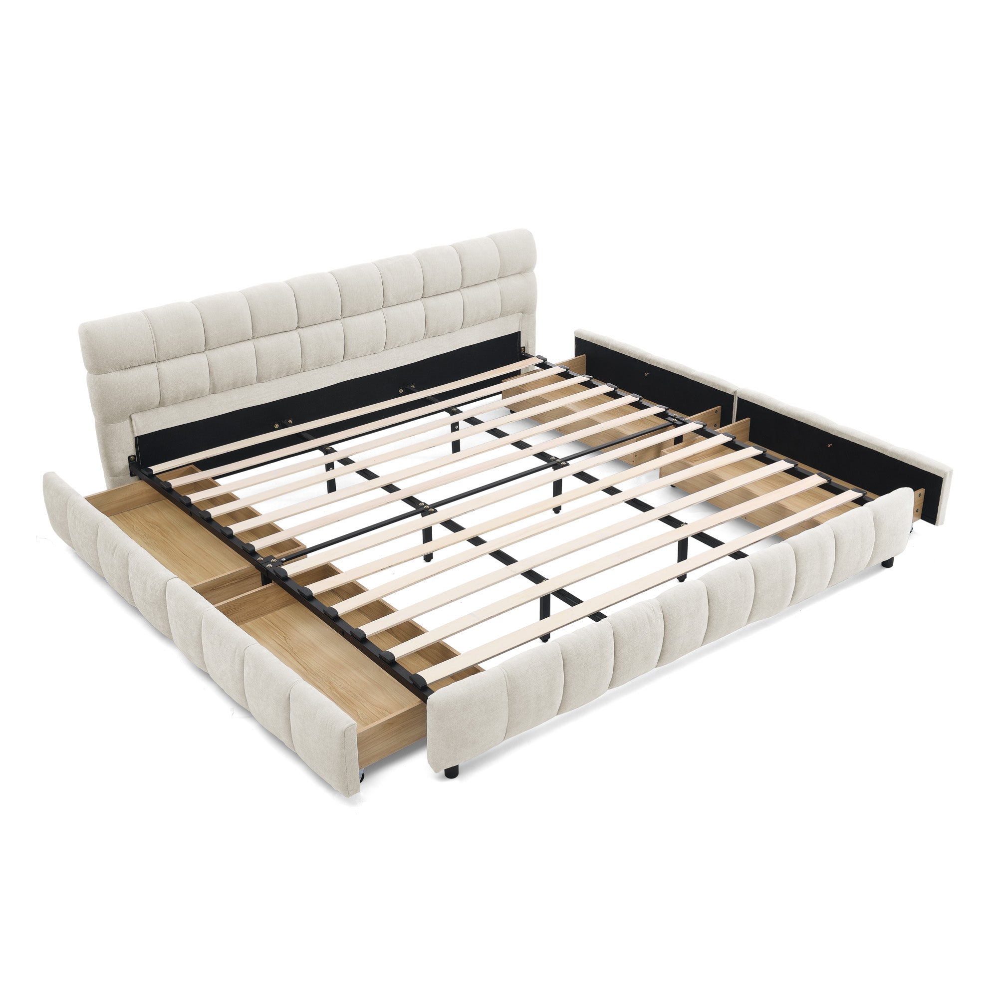 King Size Upholstered Bed