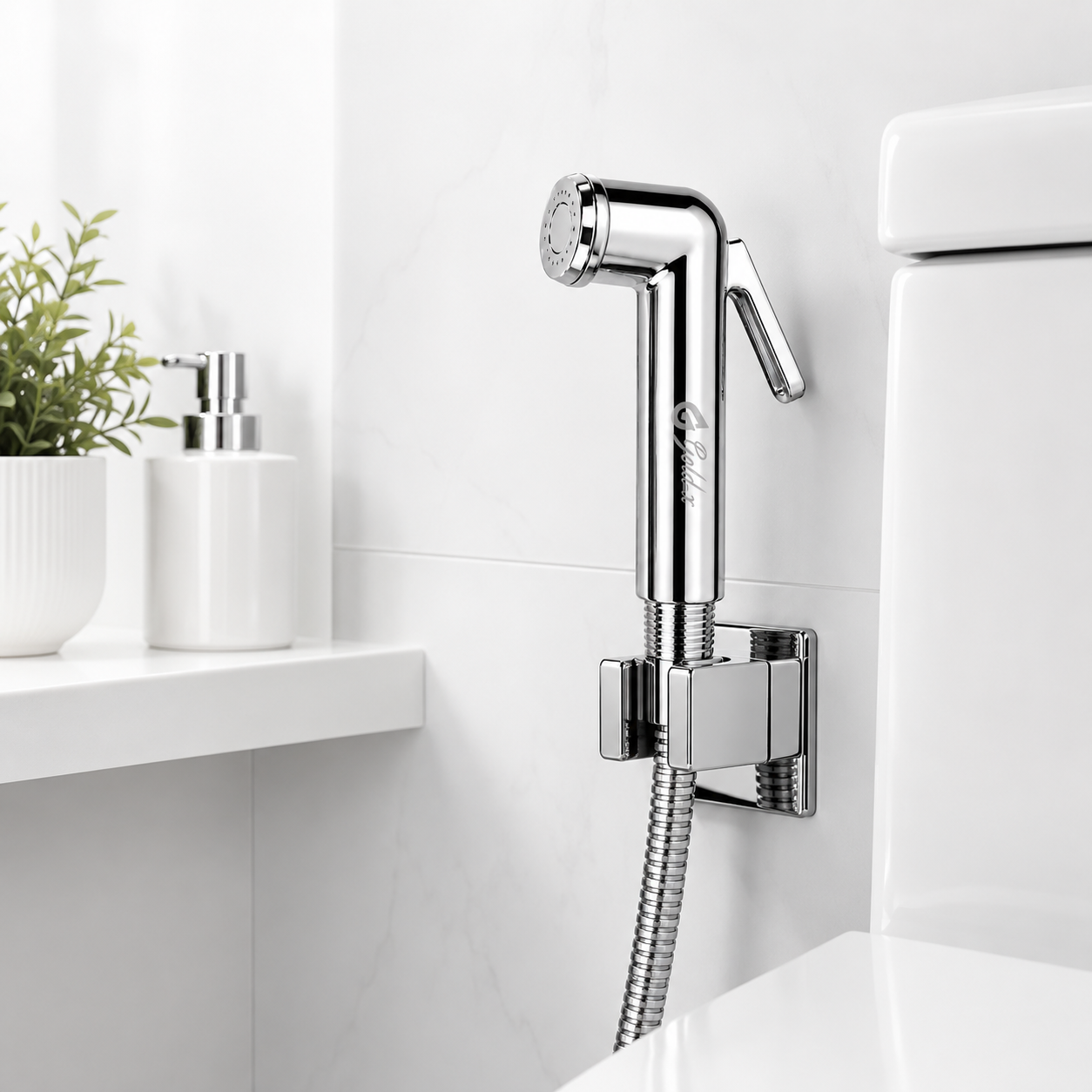 Big Opal Chrome Health Faucet, Premium ABS Jet Spray for Bathroom, Gold-x