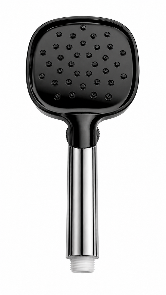 Grohee Premium Hand Shower Set, High-Pressure Chrome & Black Finish, Complete Set with Wall Hook & 1.5m Premium Hose, Gold-x