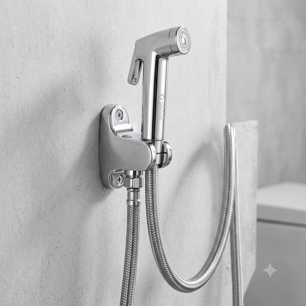 County ABS Health Faucet with Brass Pin, Premium Jet Spray for Bathroom, Gold-x