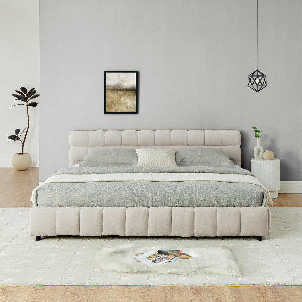 King Size Upholstered Bed