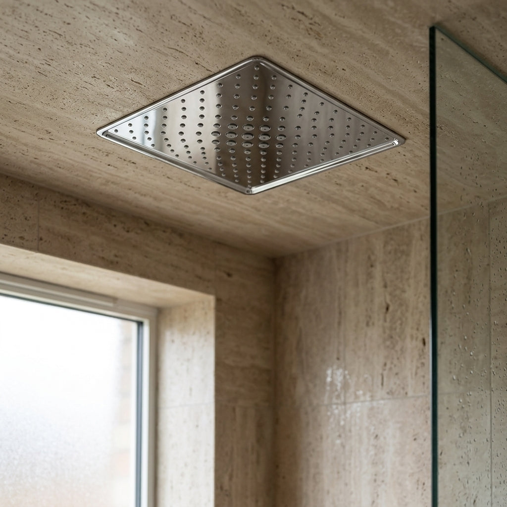 6" Magic Stainless Steel Overhead Shower – Premium Chrome Finish, Gold-x
