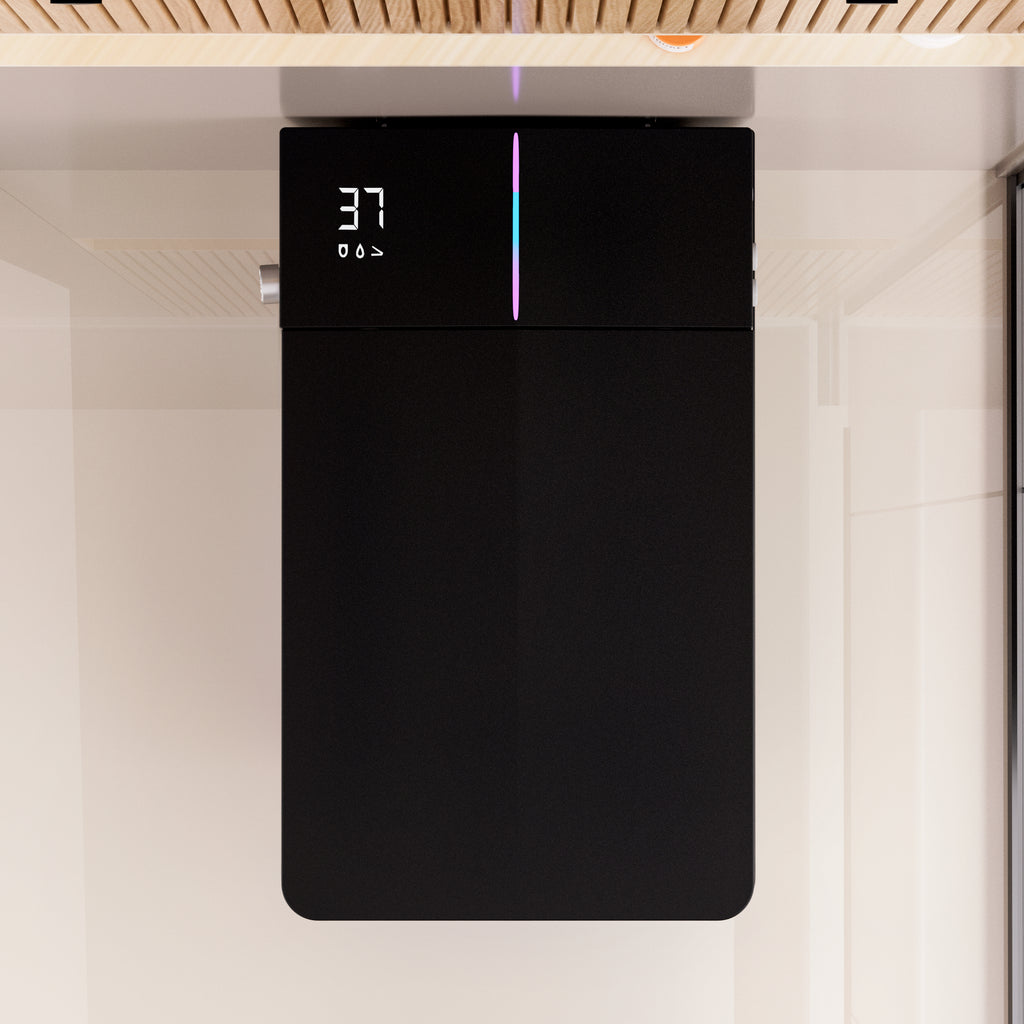 Black Square Smart Toilet