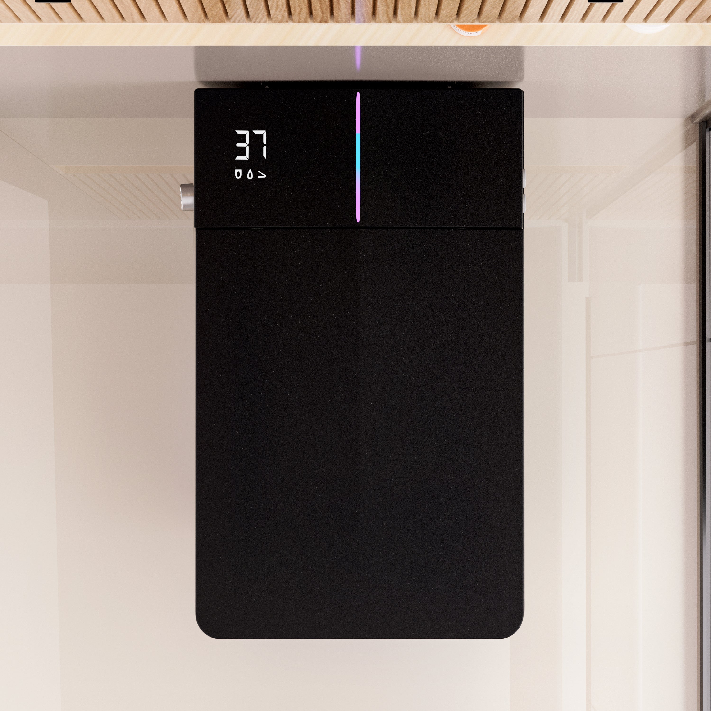 Black Square Smart Toilet