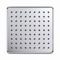 8" Mist Flow Stainless Steel Overhead Shower, Premium Chrome Finish, Gold-x