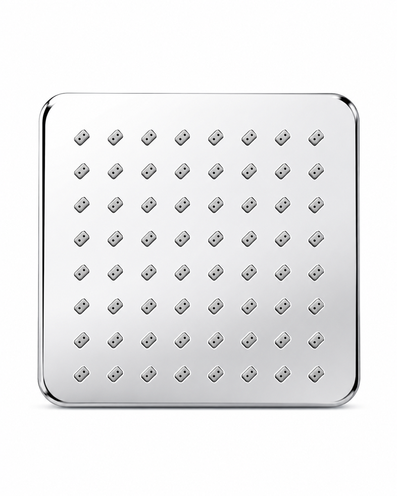 6" Mist Flow Stainless Steel Overhead Shower – Premium Chrome Finish, Gold-x