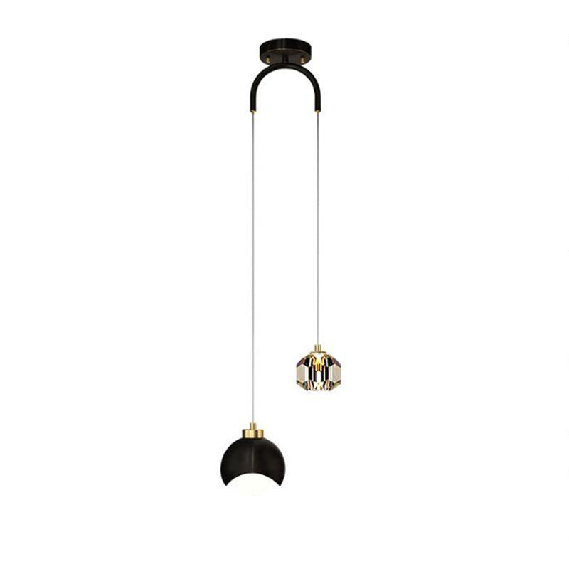 Modern Gold Globe Pendant Light, Luxury Hanging Ceiling Lamp for Kitchen, Dining Room, Bedroom & Living Room