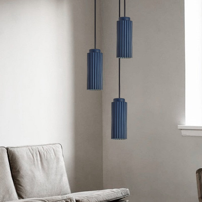 Modern Minimalist Cylindrical Pendant Light, Nordic Hanging Ceiling Lamp for Kitchen, Dining Room, Bedroom & Living Room