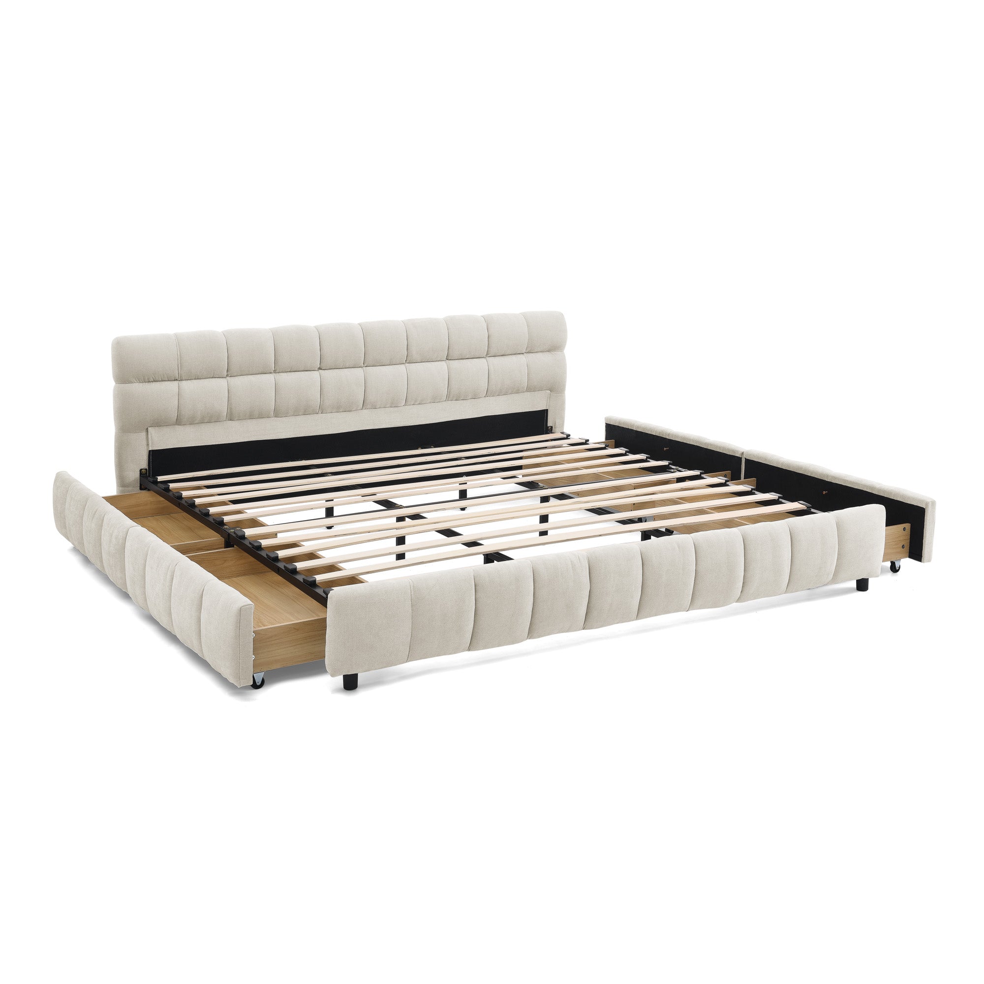King Size Upholstered Bed